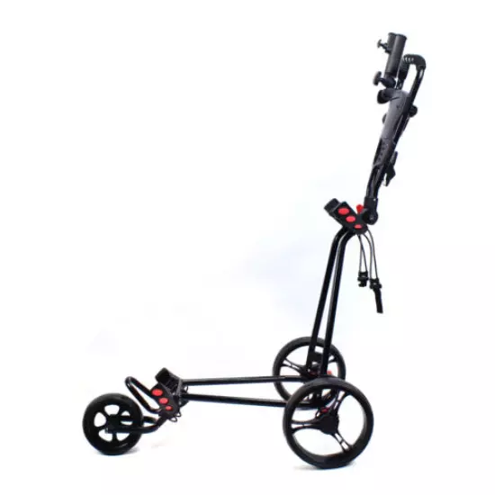 Foldable 3Wheel Golf Pull Push Cart Trolley Golf Buggies with Scorecard Holder