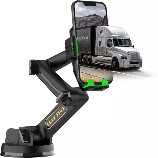 Truck Phone Holder Mount,Heavy Duty Phone Holder for Truck Dashboard Windshield,