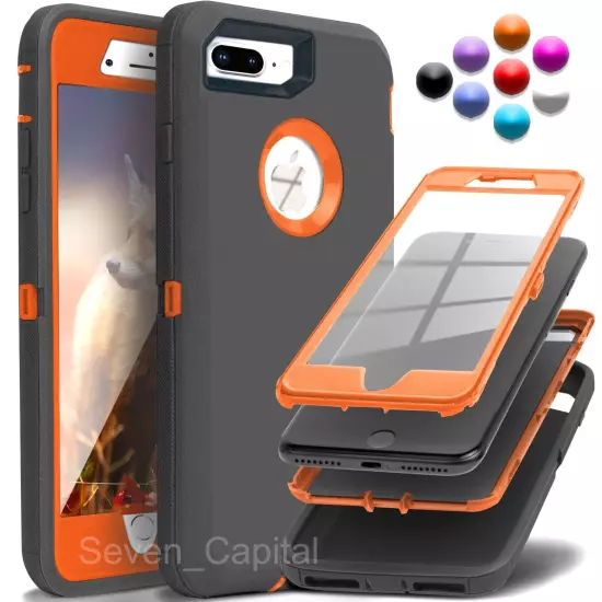 For iPhone 6 7 8 Plus SE 2 3 Protective Shockproof Cover Case + Screen Protector