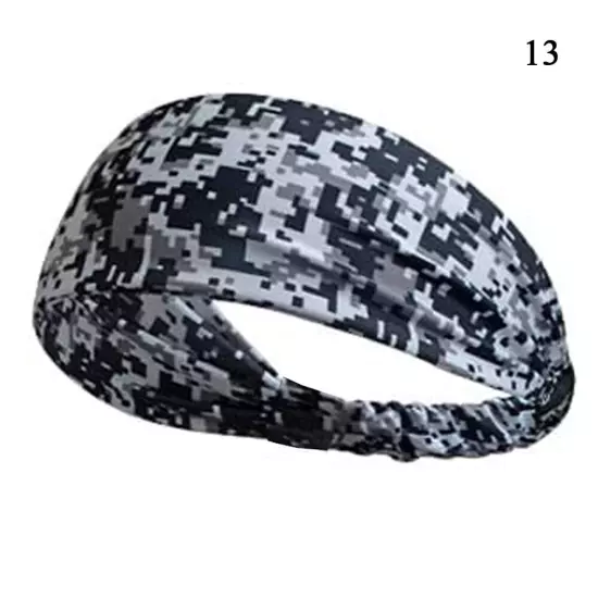 Sports Headband for Men Women Moisture Wicking Sweat Band Elastic Wide Hair Band