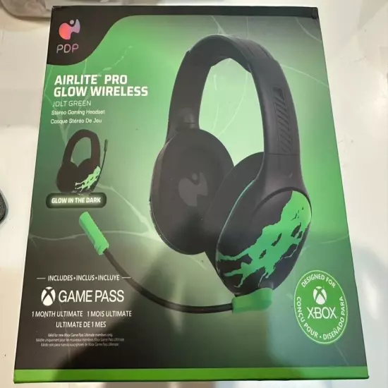 PDP AIRLITE GLOW Pro Wireless Headset: Jolt Green