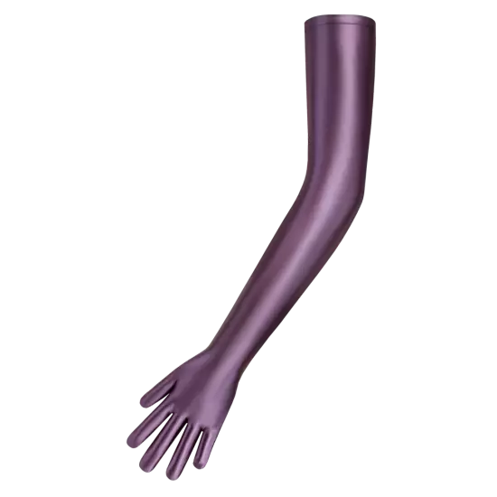 Women Stretch Glossy Shiny Gloves,Spandex,Extra Long Opera Gloves Evening Party