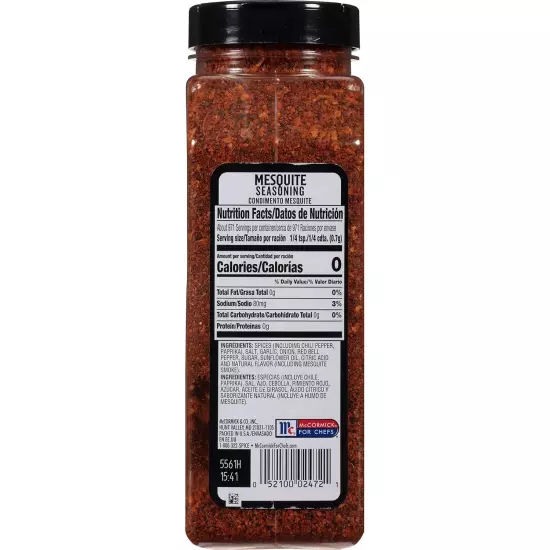 Mesquite Seasoning, 24 Oz - One 24 Ounce Container of Mesquite BBQ Spice, Versat