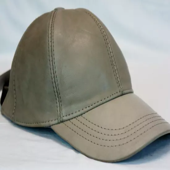 New 100% Real Genuine Lambskin Leather Baseball Cap Hat Sports Visor 40 COLORS