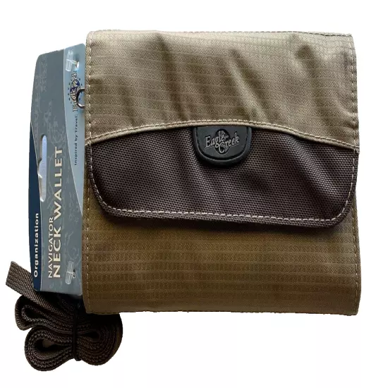 Eagle Creek Navigator Neck Wallet Organization Travel - Clay/Coffee