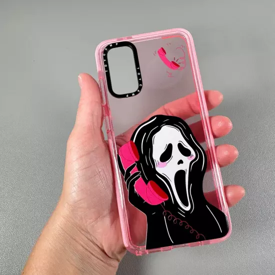 HALLOWEEN MOVIE SCREAM answering phone Case for Galaxy S20 | Translucent Pink