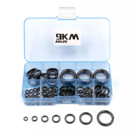 9KM Rod Ceramic Guides Ring Fishing Rod Guide Repair Kit Top Tip Stainless Steel