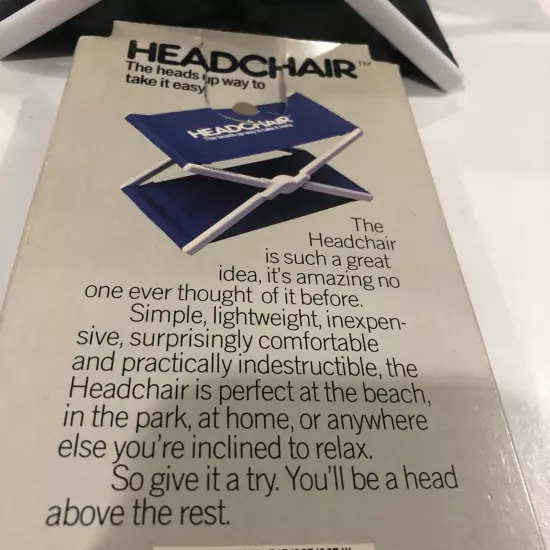 Vintage 1984 SGI Headchair Headrest Pillow with Original Box Black