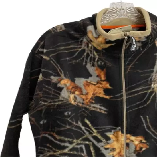 Mossy Oak Men’s Camo Camouflage Micro Fleece Full Zip Pockets Size Medium 38-40