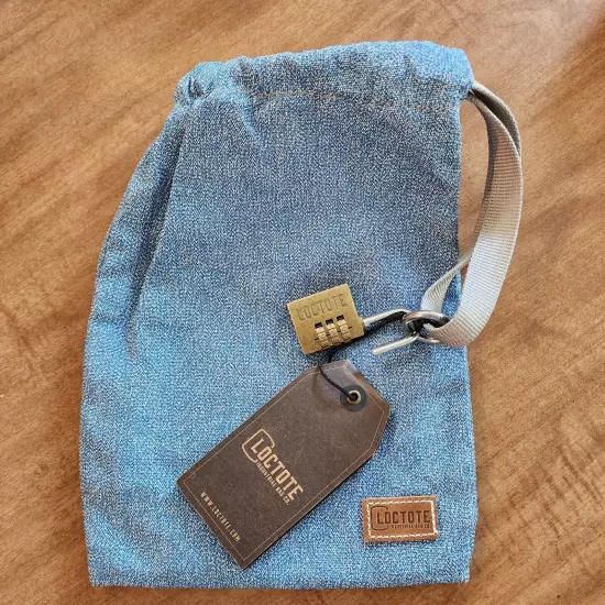 Loctote Industrial Bag Co Anti Theft Lock RFID Sack Blue