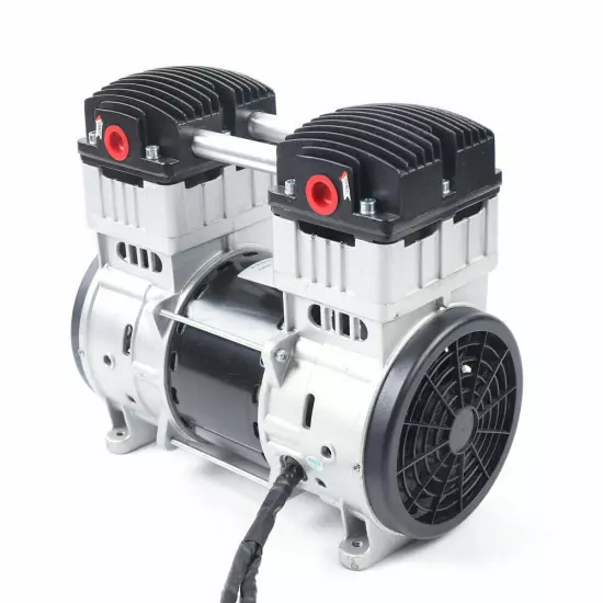 1100W 7CFM Silent Air Pump Compressor Head Small Air Mute Oilless Vacuum Pump US