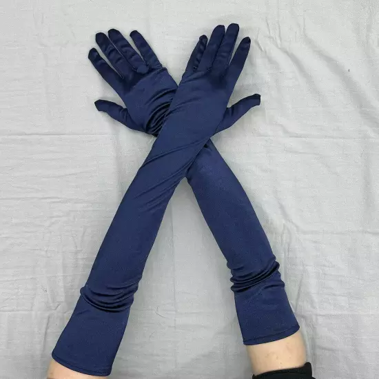 Women's Satin Long Gloves Opera Wedding Bridal Evening Party Prom Costume Glov