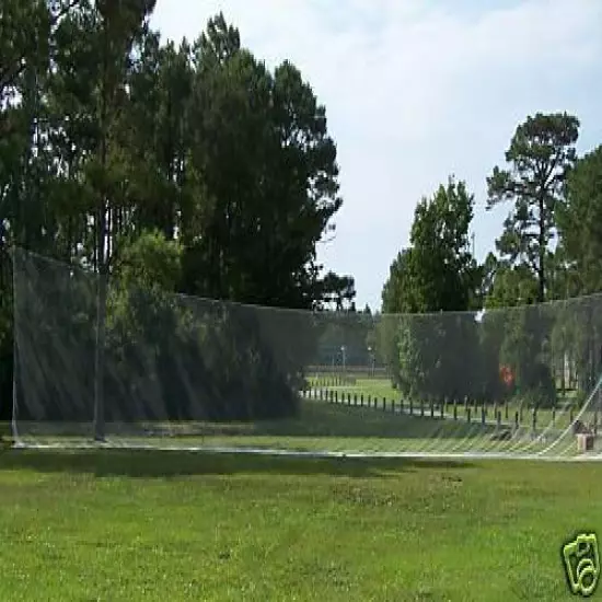 70' X 15' GOLF BACKSTOP ALL FOUR ROPE BORDER 1" #9 