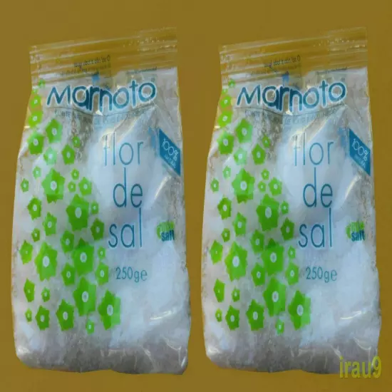 2x Sea Salt Fleur de Sel Flor de Sal 500g 1.1lb Algarve Portugal 2x 250g