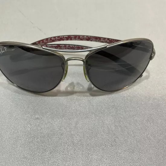 RAY BAN COCKPIT CARBON FIBER RB 8301 019/N8 MATTE SILVER 59-14 3p Read