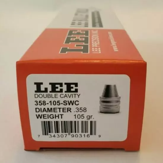 LEE 90316 2-Cavity Bullet Mold 358-105-SWC .358 DIA 105 GR *Ships Fast*