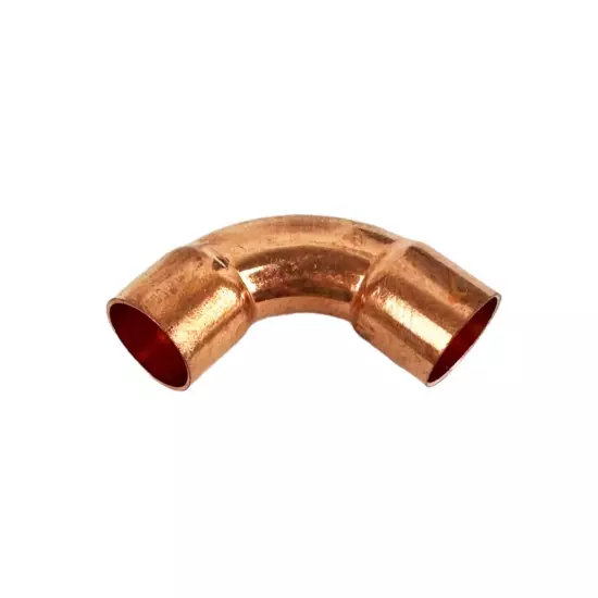 1/2" C x C 90° Degree Long Radius Copper Pipe Reducing Elbow Fitting