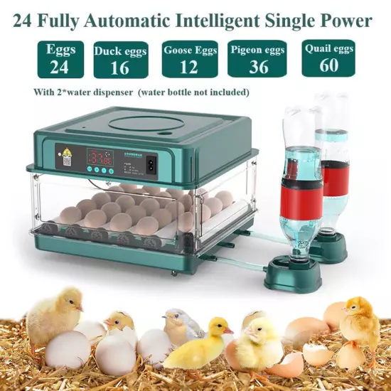 Egg Incubator for Hatching Egg Full Automatic Turning Duck Chicken Quail Egg NEW