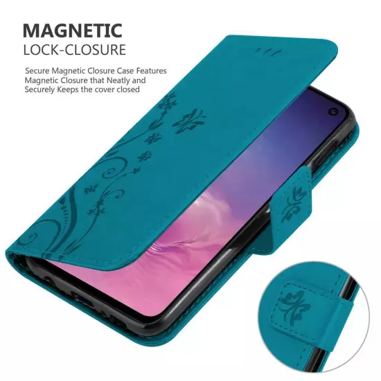 Case for Samsung Galaxy S10e Phone Cover Protection Flower Book Wallet