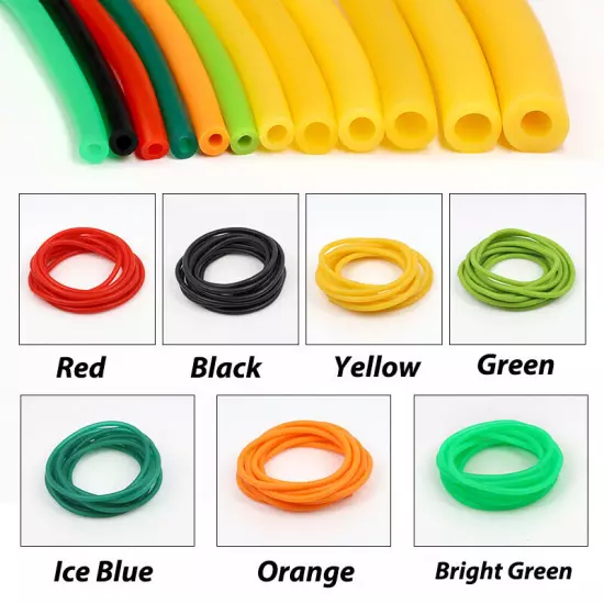 Natural Latex Tube Rubber High Elastic Hose Catapult Tension Band Colorful