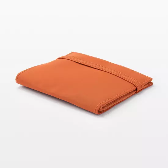 MUJI 44442616 Polyester Travel Wallet 11x9.5cm Orange Color From Japan