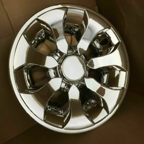 4CHROME 8" Golf Cart Hub Caps EZGO, CLUB CAR, YAMAHA Set (4) NEW Wheel Covers 