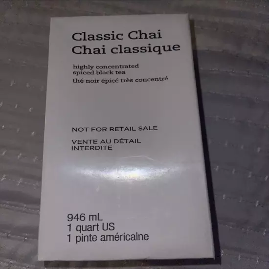 Starbucks Classic Chai Tea Highly Concentrated Spiced Black Tea 1Q BB Dec 2024