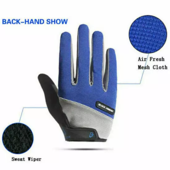 Men's Touch Screen Full Finger Outdoor Cycling Sports Motorcycle Bicycle Gloves