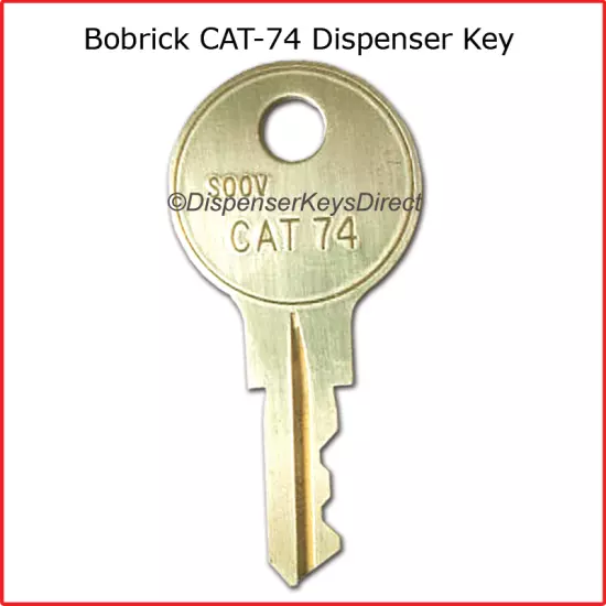 Bobrick CAT-74 Key - (6/pk.) for Paper Towel & Toilet Tissue Dispensers