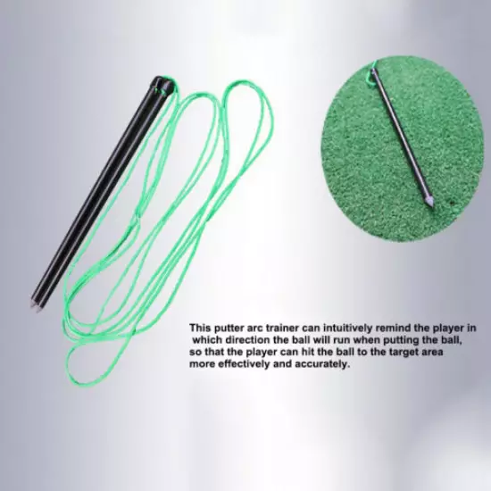 Golf Alignment Sticks Fiberglass Swing Putting String Peg Golf Training Aid Rod