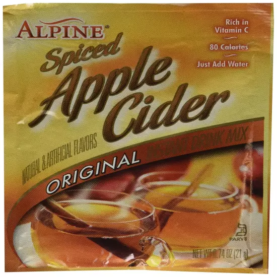 Alpine Spiced Apple Cider Drink Mix, Original, 0.74 oz, 60 count