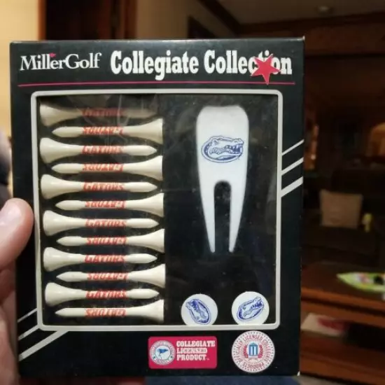 VINTAGE MILLER GOLF COLLEGIATE COLLECTION Florida Gators GOLF TEES MARKERS UNUSE