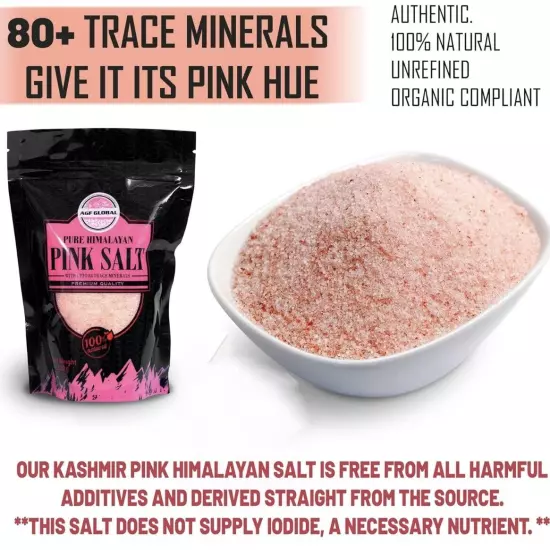 Pure Natural Pink Himalayan Salt- 1.10lb Premium Kosher For Cooking & Healing