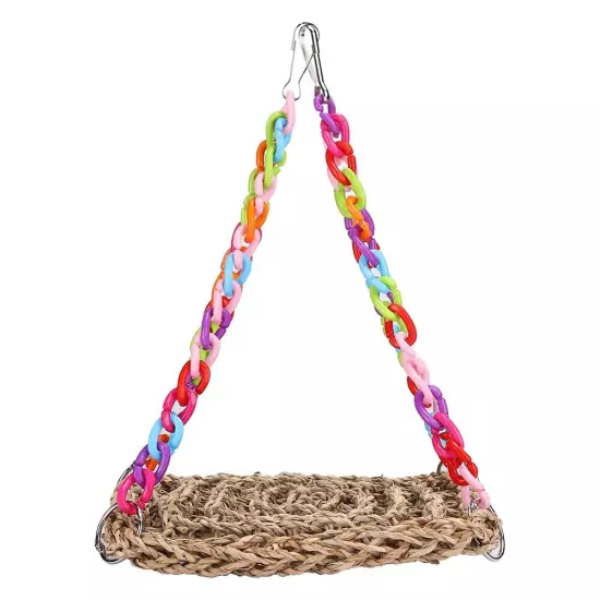 Parrot Swing Hammock Toy Hanging Parrot Bird Chewing Climbing Toy Pet Toys