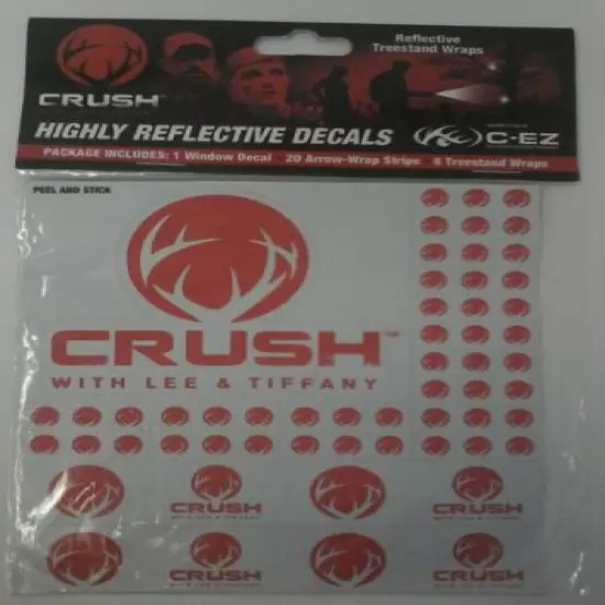 Crush with Lee & Tiffany Highly Reflective Decals- 9 Pack