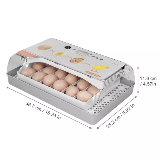 Digital Incubator 20 Eggs Poultry Hatcher with Auto Turning W6R6