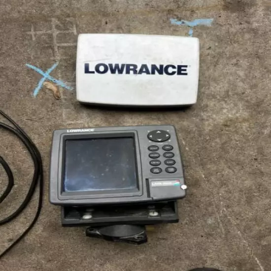 Lowrance LMS-522C iGPS Internal GPS Head Unit Transducer Power Cord Fish Finder