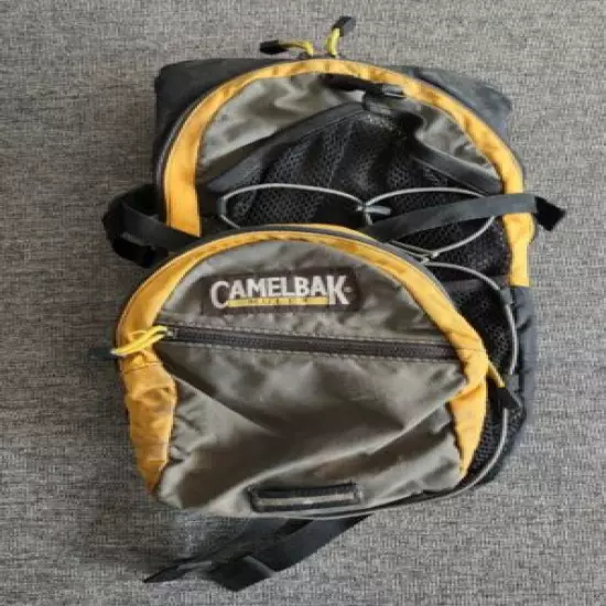 Camelbak M.U.L.E Hydration Backpack Grey Black Yellow ***USED*** No Bladder