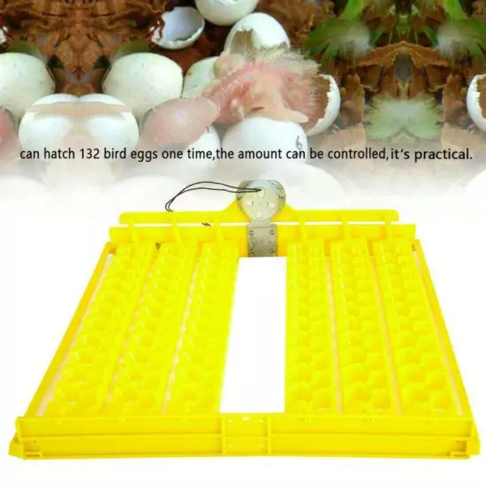 132 Quail Egg Turner Tray for Automatic Incubator Machine 132 Egg Capacity