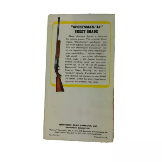 Vintage 1948/49 REMINGTON Autoloading Shotgun Brochure M-48 & 11-48 Intro