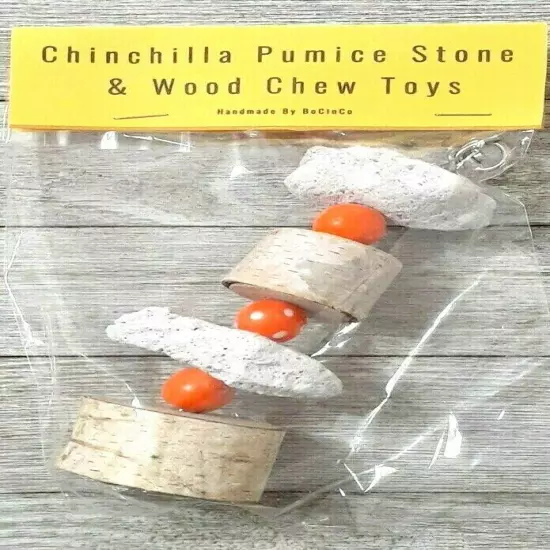 Pumice Pet Chews 30 piece pumice stones bird 10 bags - 3 stones per bag