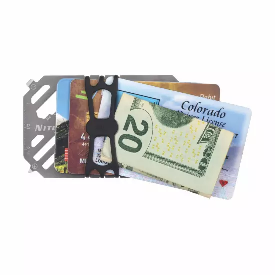 Nite Ize Financial Tool 7-in-1 Multi Tool Wallet - Stainless (4-Pack)