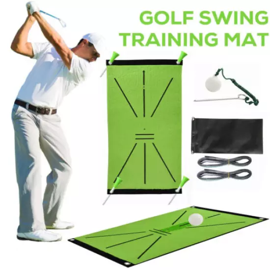 Golf Training Mat Swing Detection Batting Practice Training Aid Golf Hitting Mat