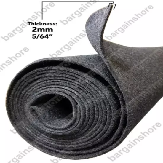 3ft x 4ft CHRCL BKD Gun Rifle Case Safe Cabinet liner fabric Charcoal/Grey