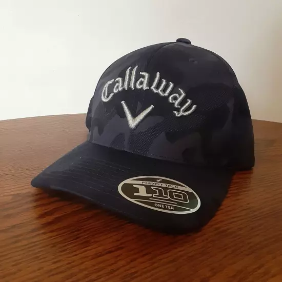 Callaway Navy Blue Camo Flexfit Snapback Golf Hat Cap Flexfit 110