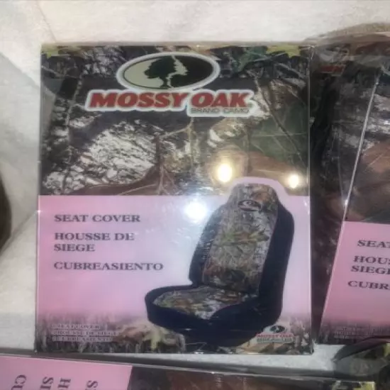 Four (4) Mossy Oak Camo Universal Seat Cover Brand New And Sealed Box