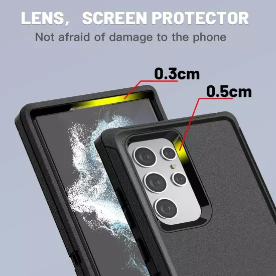 Heavy Duty Shockproof Case For Samsung Galaxy S24 S23+ Plus S22 S21 Ultra Cover