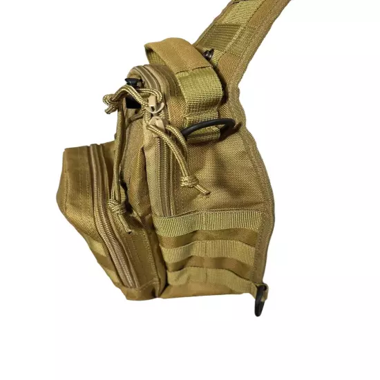 Tactical Chest Shoulder Bag Molle Crossbody Sling Backpack Outdoor Travel Hiking