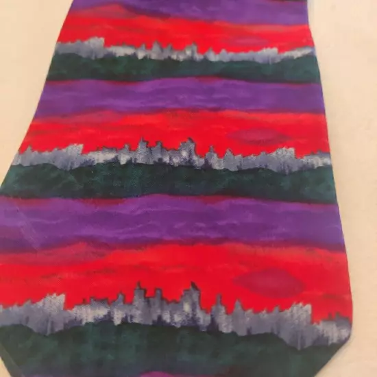 Jerry Garcia Mens Tie Silk Abstract "Dawn At The Ritz Carlton" Collection 8 