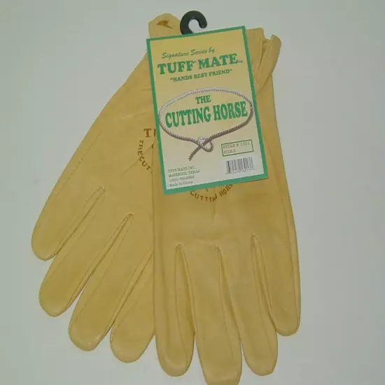 1301 Tuff Mate Original Cutting Horse Glove Small, Beige 